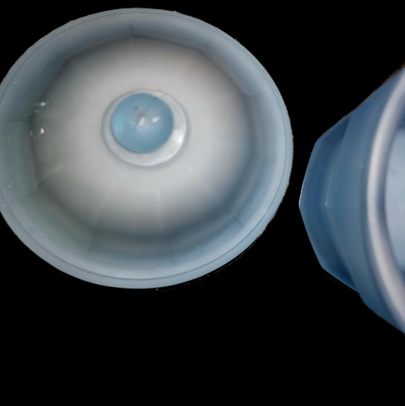 Vintage Ginger Jar Frosted Blue Glass - Picture 5 of 7